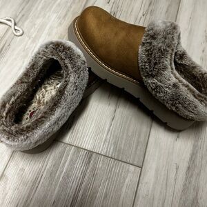 BOBS from Skechers Brown Faux Fur Mules